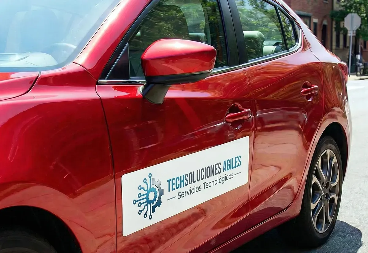 Lámina magnética impresa